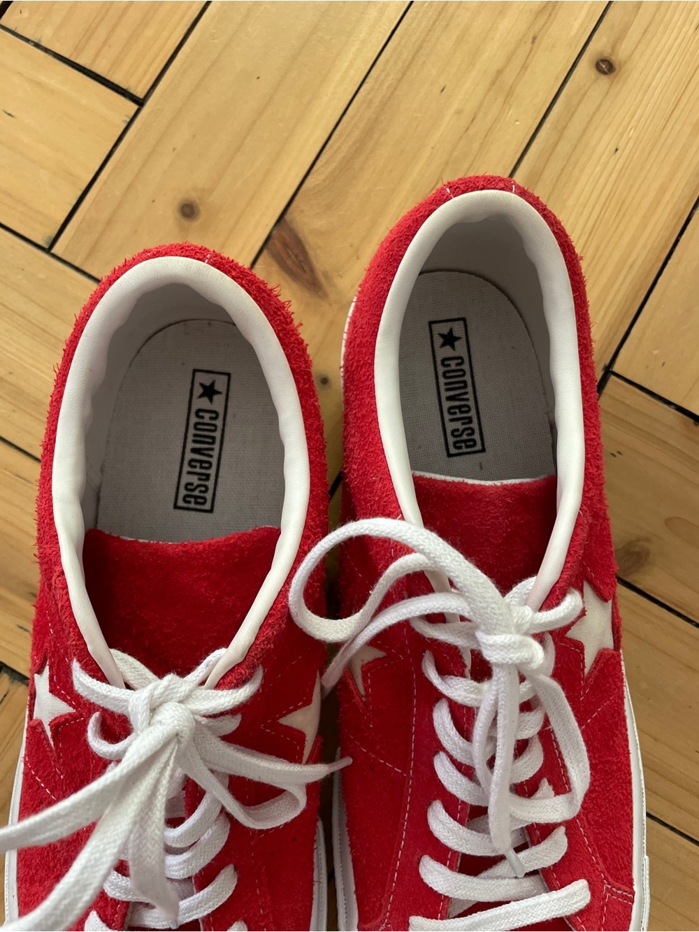 CONVERSE ONE STAR OX  beautiful red color. Size 12 - Picture 4 of 9